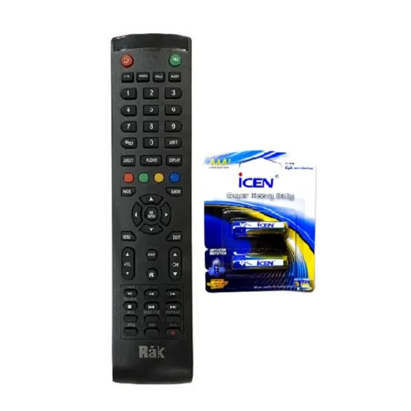 کنترل تلویزیون راک RAK مدل 2500 به همراه باتری