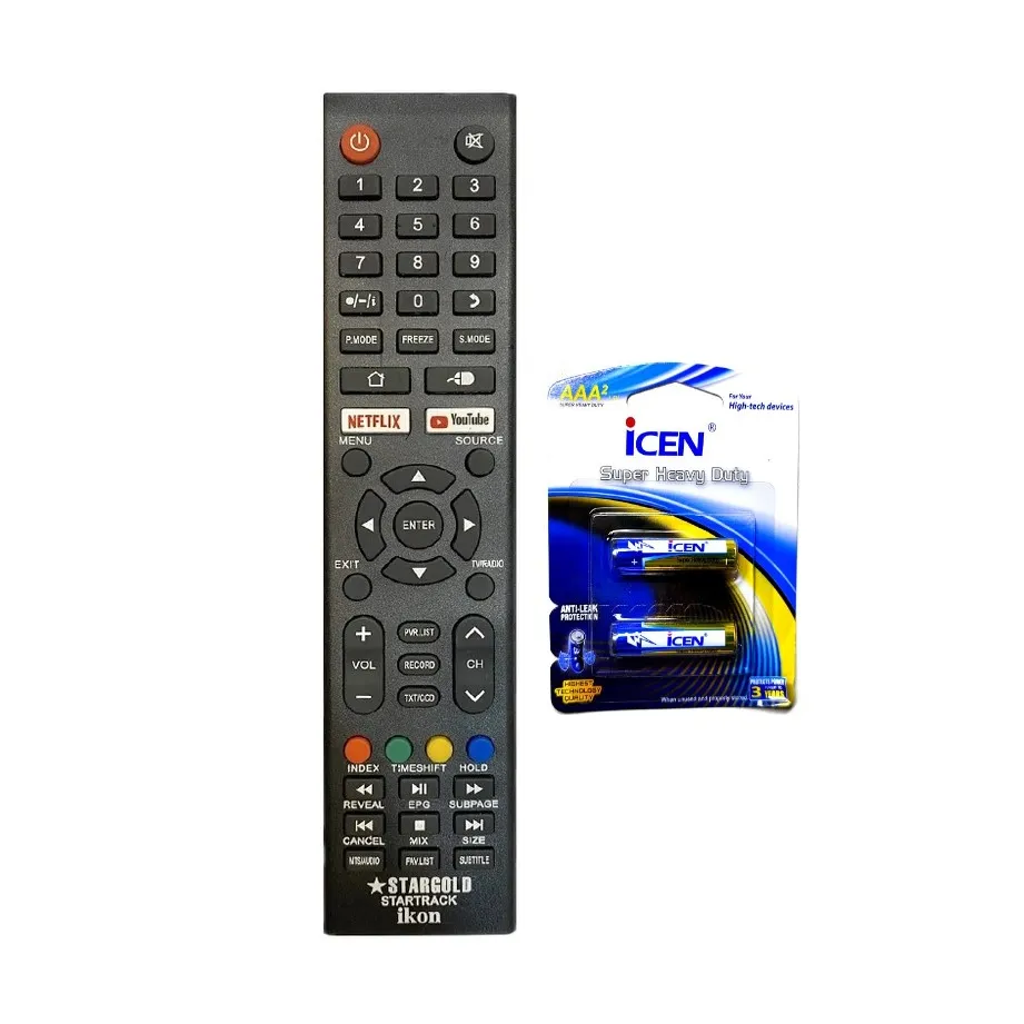 کنترل تلویزیون آیکون IKON جدید SMART به همراه باتری